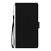 New Frontier Flip Case for BLU G9 – 6.3” HD Infinity Display Smartphone, Luxury Design Magnetic Leather Wallet Pouch Cover Case Card Holder with a Viewing Stand (Black)