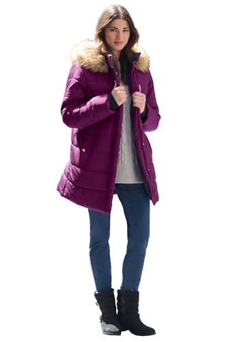 Roaman's Women's Plus Size Plus Size Classic Length Puffer Coat