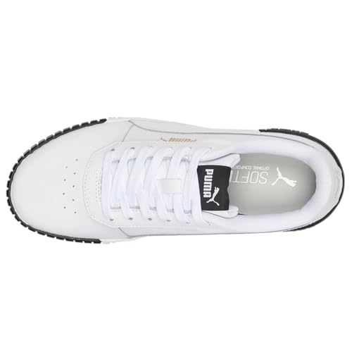 Image of PUMA Womens Carina 2.0 Lace Up Sneakers Shoes Casual - White - Size 6.5 M