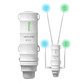 Repeteur WiFi Exterieur Puissant avec Antenne WiFi Longue Portée (antenne 360 degrés) - Amplificateur WiFi 6 Wavlink AX3000 Mesh- Outdoor Poe Répéteur WiFi Extérieur- Les Grands Espaces éloignés