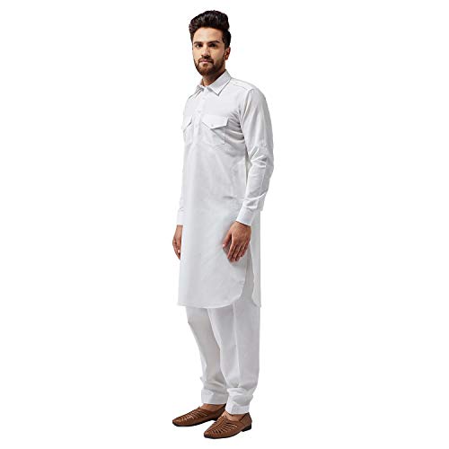 Image of SOJANYA (Since 1958 Men's Silk Blend Light Green Kurta & Nehrujacket with White Pyjama Combo