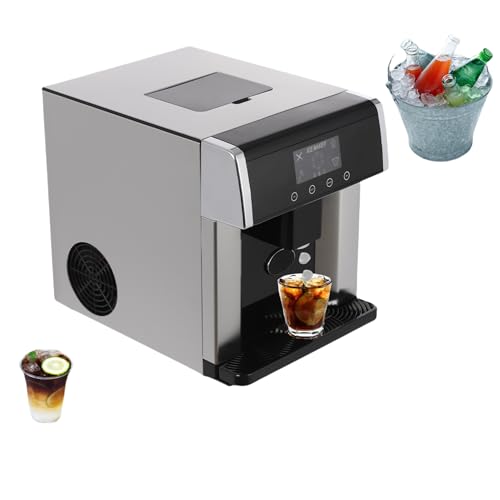 Máquina de hielo nugget portátil 2 en 1 con dispensador de agua fría miniatura 1