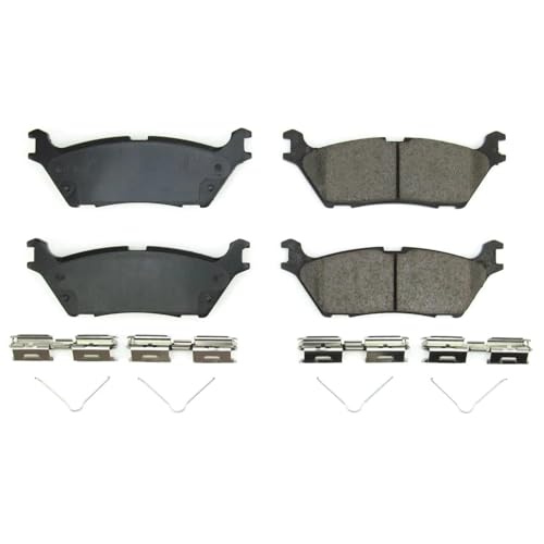 Image of PowerStop Rear Brake Pads for Ford Bronco 2025 |Expedition 2022-24 |F-150 2021-25 |F-150 Lightning 2022-24 |Lincoln Navigator 2023-24 - Z17 Ceramic Brake Pads with Installation Hardware, 17-2383