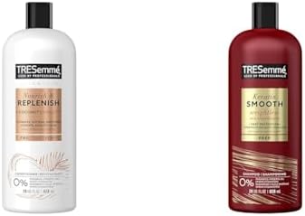 TRESemmé Botanique Nourish & Replenish Conditioner for dry hair + Coconut Extract formulated & Keratin Smooth Shampoo for frizzy hair Lamellar Discipline formulated with Pro Style Technology™