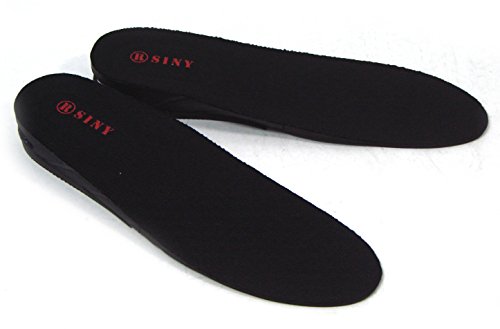 Plantillas ortopédicas para hombre con altura 3 cm negro miniatura 1