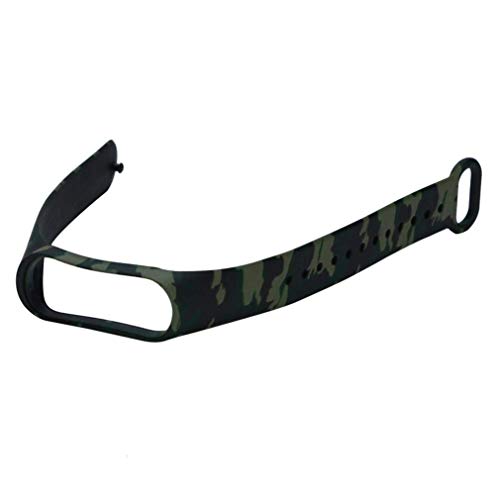 Image of Replacement Silicone Camouflage Army Style Band Strap For Xiaomi Mi smart Band 4 and Mi smart Band 3(Device Not Included) (Army Green)