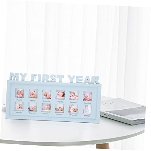 Kombiuda 3Pcs Handprint Mud Photo Frame Ornament Picture Frame Ornament Frames Collage Picture Frames Baby First Year Keepsake Photo Frame Baby Picture Frame Baby First Year Frame Letter #TOP6