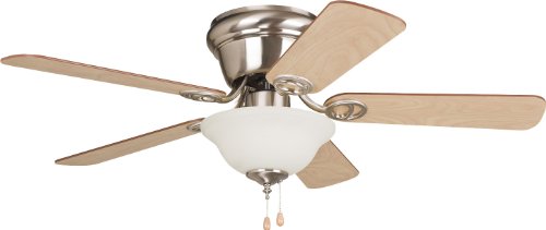 Weekly Top Sale Craftmade WC42BNK5C1 Wyman Flush Mount 42" Ceiling Fan with 120 Watts Bowl Light Kit, 5 MDF Blades, Brushed Nickel Weekly Top Sale Craftmade WC42BNK5C1 Wyman Flush Mount 42" Ceiling Fan with 120 Watts Bowl Light Kit, 5 MDF Blades, Brushed Nickel