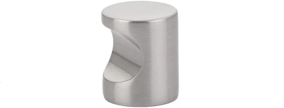 Emtek Finger Cabinet Pull Knob, 7/8" Width, Satin Brass