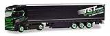 Detailgetreu! herpa 310253 Scania CS 20 HD Gardinenplanen-Sattelzug TET Spedition (Mittelhessen/Merenberg), Mehrfarbig