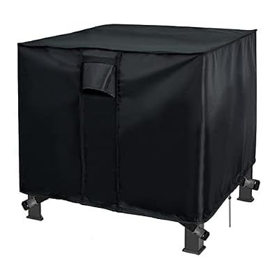 Sakeye Fire Pit Cover 30 x 30 x 25 inch Square, Waterproof Gas Firepit Table Cover Firepit Covers Fits for 28-30 In Outdoor Heavy Duty Lawn Patio Furniture Covers (Square, 2.Square - 30" Lx30 Wx25 H)