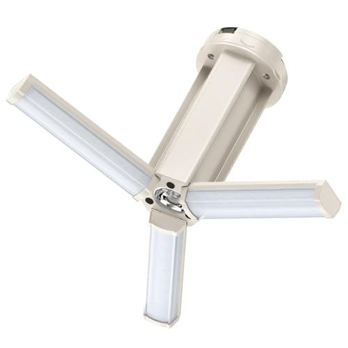 Linterna de camping, luz LED colgante multifuncional, lámpara de tienda impermeable, recargable por USB con base magnética, linterna plegable para camping, senderismo y pesca