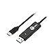 SIIG USB-C KM Switch Cable with File Transfer for Mac and Windows PC - USB C to USB Type-A, USB 3.0 Data Transfer Rate up to 5Gbps, TAA Compliant (JU-CSL211-S1)