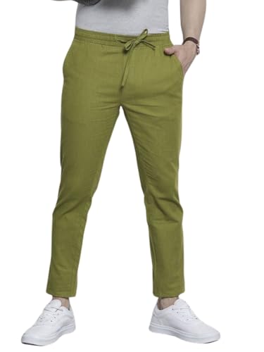 Image of THE Indian Garage CO Men Linen Jogger Trouser