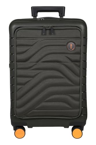 Valise extensible Bric's Ulisse olive 39 L avec coque rigide ultra maniable