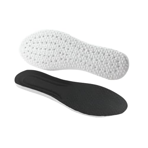 Soft Cushion Shoe Insoles with Trim Lines, Textured Surface & Ventilation Holes, Cut-to-Fit Design