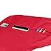 DALIX Apron Commercial Restaurant Home Bib Spun Poly Cotton Kitchen Aprons (3 Pockets) in Red