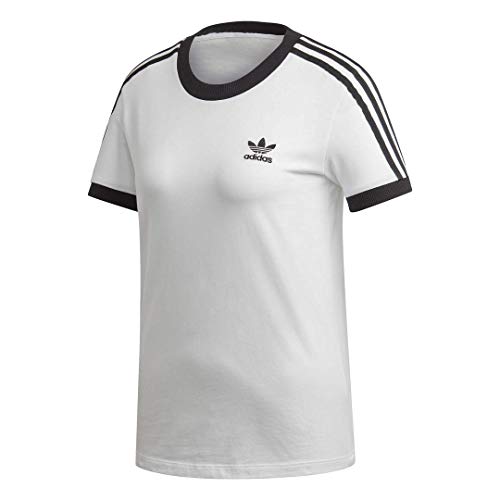adidas Originals womens 3-Stripes Tee White/Black Medium