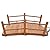 Fregramei Wooden Garden Bridge, Outdoor, Garden Backyard Bridge Decoration, Wooden Bridge for Outside Small Arc Pond Bridge Footbridge with Safety Railings for Yard, Brown 55.1"x23.6"x22",-204