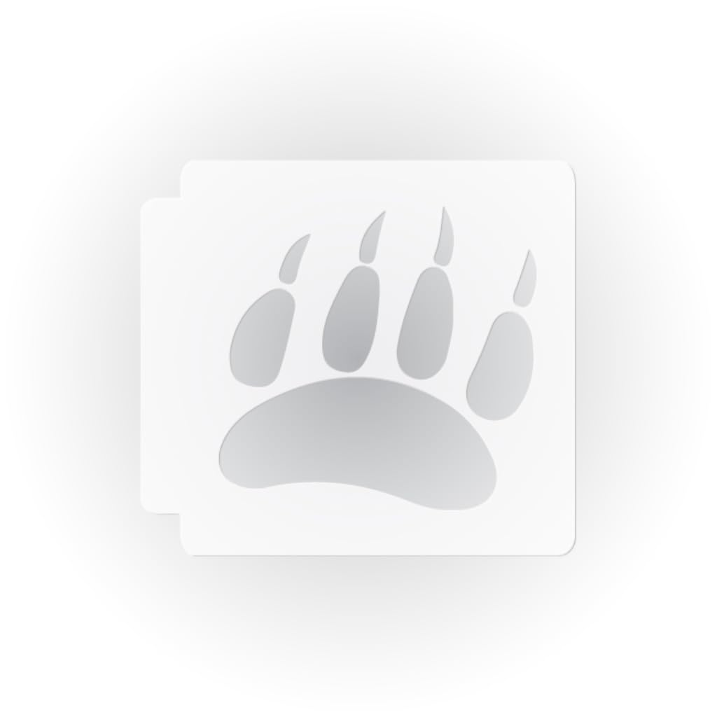 Badger Paw Print 783-B182 Stencil (3 inch)