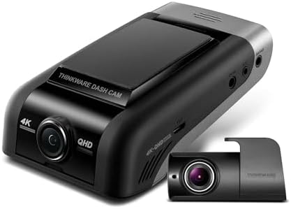 THINKWARE U1000 Dual Dash Cam 4K UHD 3840X2160 Front Cam, 2K 2560X1440...