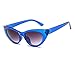 N/ A Occhiali da Sole Vintage da Donna Cat Eye Eyewear Retro Female Uv400 Occhiali da Sole Blu