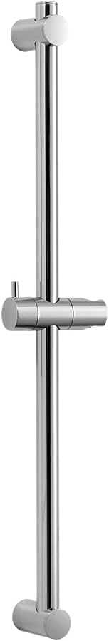 Shower Slide Bar 28 in Adjustable Installation Distance 19-27 in with 360° Adjustable Handheld Shower Head Holder for Bathroom, Screw Wall Mounted, Chrome Finish