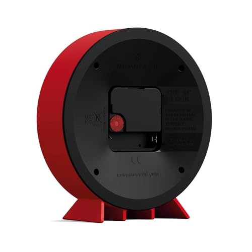 Reloj de escritorio moderno NEWGATE rojo estilo estación para mesa 7