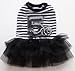 S＆K 犬 猫 服 女の子 ペット服 春夏用ボーダー ワンピース チュールスカート 防虫 UVカット 涼しい ワンコ服 小型犬 中型犬
