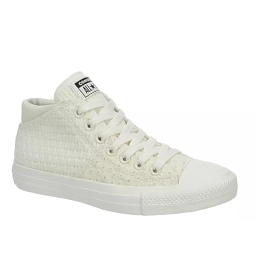 Converse Unisex Chuck Taylor All Star Madison Mid Top Canvas Sneaker - Lace up Closure Style - Egret/Pink Solstice