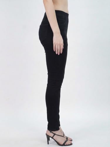 Image of Black Denim Fix Elastic Women Denim Jegging