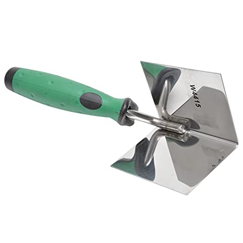 LVOERTUIG Drywall Corner Tool, Inside Corner Knife & Outside Corner Knife with Soft Grip Handle, Stainless Steel Bricklaying External Corner Trowel & Internal Corner Trowel (Size:Internal)