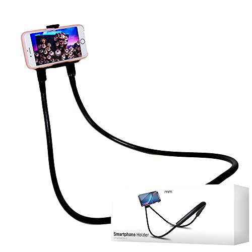 Mikamax - Neck Phone Holder - Gooseneck Mobile Phone Stand - Flexible Mobile Phone Holder -