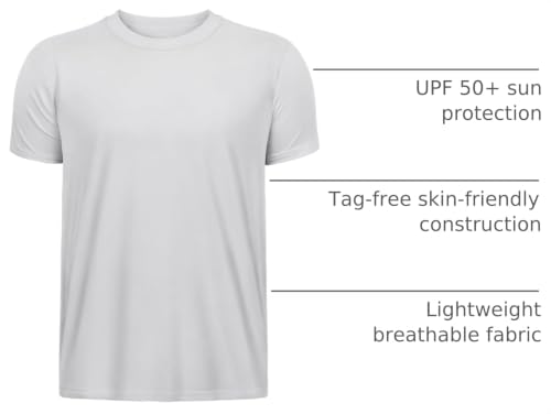 Image of Boys Neon Shirts Dry Fit Athletic T Shirts UPF 50+ Performance Cooling Shirt Short Sleeve Rash Guard Kids Top for Boys Girls