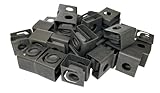 RackGold® Black 10-32 Slide-on Cage Nuts 25 Pack USA Made