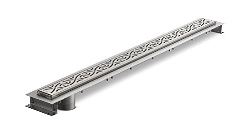 Zurn ZS880-48-EO-SG 48" Stainless Steel Linear Shower Drain - End-Outlet