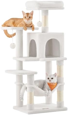 Feandrea Árbol para Gatos, Altura 112 cm, Torre de Gatos, con 4 P...