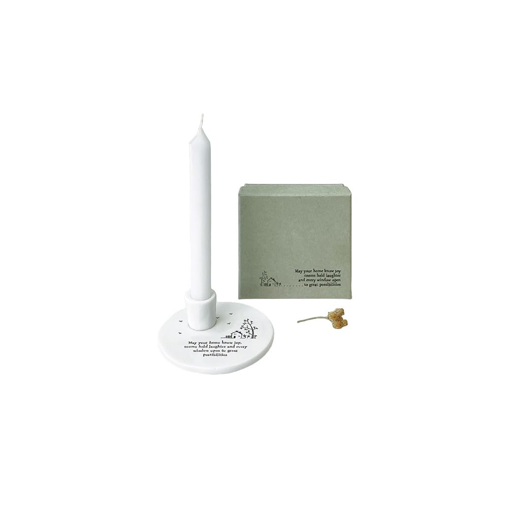 East of India Candle Holder 'Joy, Laughter, Great Possibilities' Home Love Gift