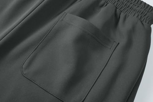 Pantalon de jogging homme baggy uni gris coupe ample style rétro Y2K