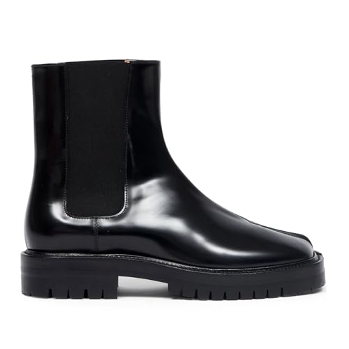 KOKOMOMO Low Heels Tabi Boots Split Toe Ankle Boots for Women Japanese Ninja Shoes Flat Chelsea Ankle Booties Chunky Block Platform Boot2