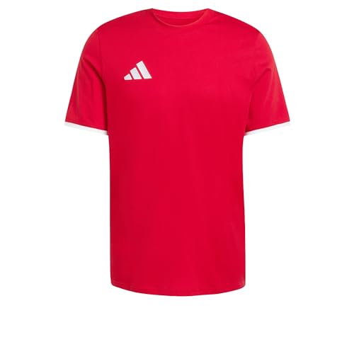 adidas Uomo Entrada26 tee, Team Power Red 2/White, M