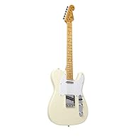 SX ELECTRIC GUITAR TELE STYLE IN VINTAGE WHITE Solid body Quality neck & fingerboard Diecast chrome machine heads & quality pickup INCLUDES GIG BAG - SX model 8675WH