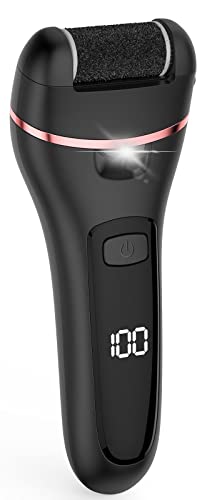 Electric Callus Remover for Feet Electronic Foot File Pedicure Tools Electric Foot Scrubber Kit Professional Feet Care Perfect for Cracked Dead Dry Skin(Black)
