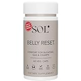 Sol Nutrition Belly Reset: Supports Natural Production of Digestive Enzymes and Probiotics, Eliminates Gas and Bloating, Promotes Regular Bowel Function