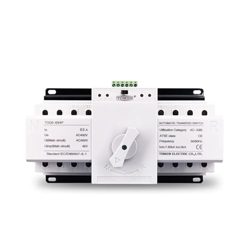 Commutateur de transfert automatique 4P 63A inverseur source double puissance triphasé 380V