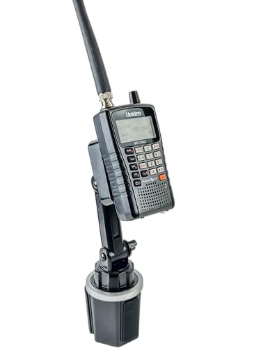 Lido Radio Scanner Mount, Universal Cup Holder Mount Compatible with Police Scanner BC75XLT BC125AT SR30C BCD325P2