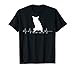 Herzschlag Pulslinien Design - Border Collie Geschenk T-Shirt