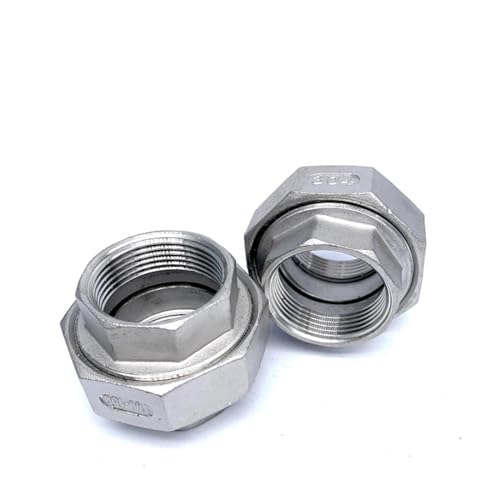 Unión NPT 3/8 acero inox 304 con rosca hembra para tuberías de agua 2