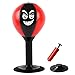 Gcroet Desktop Punching Bag with Strong Suction Cup and Pump Portable Desk Speed Bag with Evil Smile Stress Relief Boxing for Office Worker Adults Kids Red...