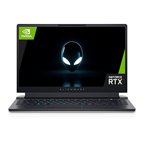Dell Alienware x15 R1 39,6 cm (15.6 Zoll FHD) Laptop (Intel Core i7-11800H, 32GB RAM, 1TB SSD, NVIDIA GeForce RTX 3080, Win10 Home Notebook) Lunar Light